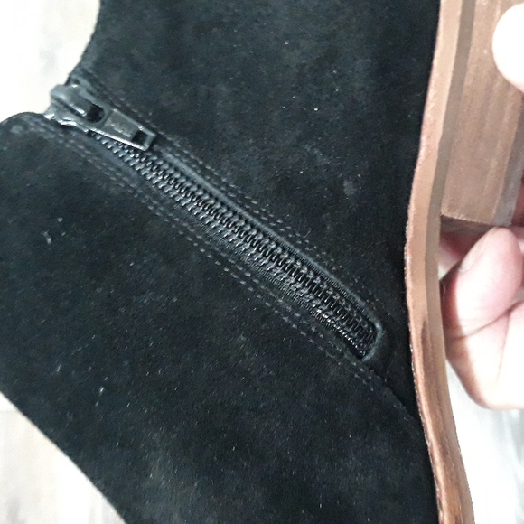 Alex Marie black suede zip booties. Size 7.5. NWOT - Picture 8 of 12
